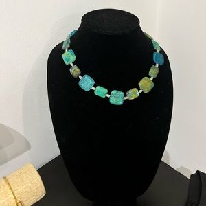 Turquoise stone necklace